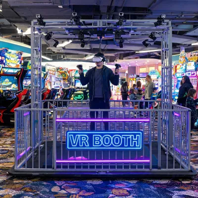 vr arcade booth